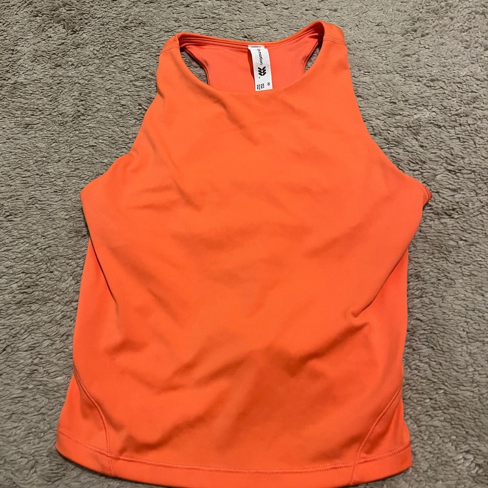 Orange target workout tank